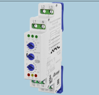 Реле контроля 3-х фазного напряжения Меандр РКН-3-15-15 АС230В/AC400В УХЛ2
