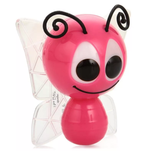 Ночник Трансвит CZ-3 (D) бабочка фотоэлемент 0,2Вт 220В LED малиновый