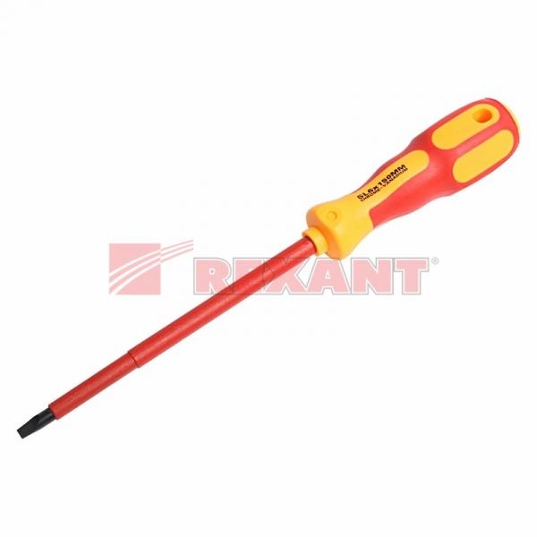 Отвертка шлицевая " Электрика " SL 6 X 150 мм Rexant 12-4714