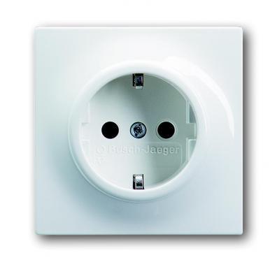 ABB mpuls Альпийский белый Розетка 2Р+E 10/16А 250В с защитой от детей I/2013-0-4953/ BJE/2CKA002013A495