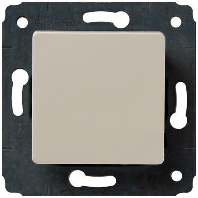 Legrand  Cariva  Слоновая Кость Выключатель механизм 1-клавишный 10А, скрытая установка IP20 /773756