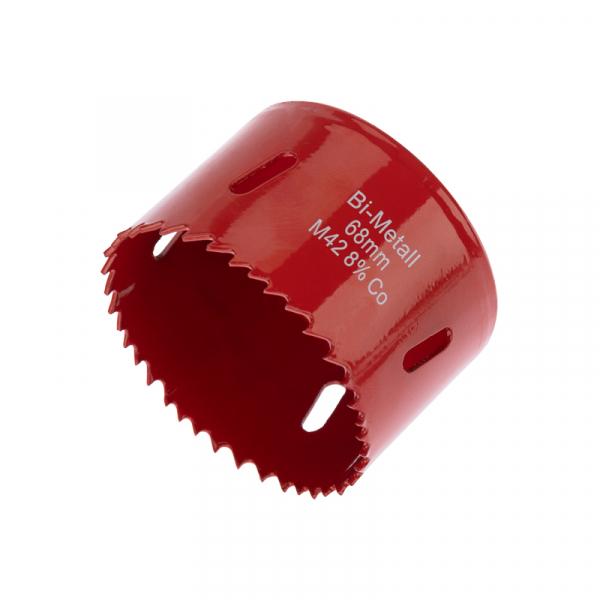 Буровая коронка 68 мм биметалл., металл/древо/пластик (без сверла), Bimetal  REXANT 92-0235 92-0235