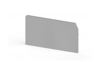 Торцевевой изолятор на держатель предохранителя на DIN-рейку серый Klemsan 450049