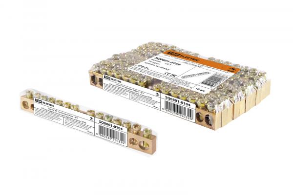 Шина нулевая 6х9 (14/1) (14групп/крепеж по центру) индивидуальный стикер TDM