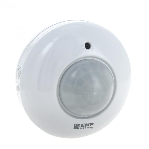 Датчик движения EKF ИК MS-20B (ДД) потолочный 1200Вт, 360гр., до 6м, IP33