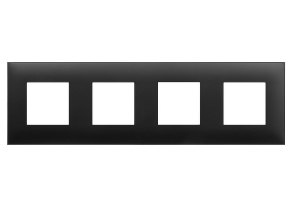 Рамка ARTLEBEDEV, "Avanti", "Черный матовый", 8 модулей